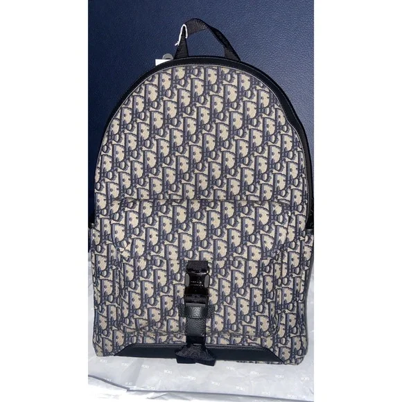 Dior Explorer Backpack Beige & Black Dior Oblique Jacquard C - Picture 2 of 12